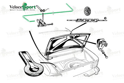GT/GTV Boot Lid Torsion Bar Set