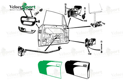 GT/GTV Door Skin, Left Side
