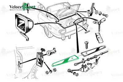 GT/GTV Inner Boot Stainless Steel Trim Piece, Left Side