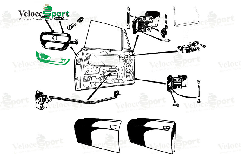GT/GTV Outer Door Handle Mounting Bracket