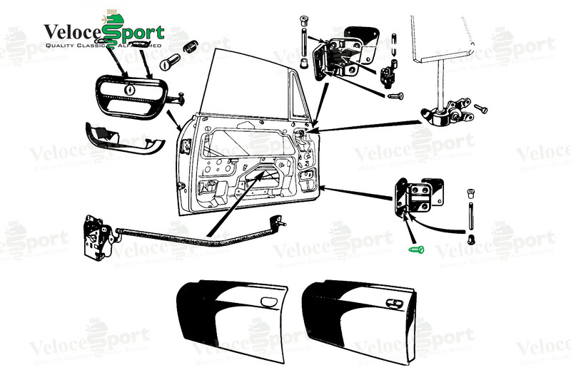 GT/GTV Door Hinge Bolt