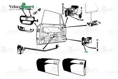 GT/GTV Door Hinge Bolt