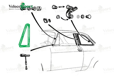 GT/GTV Front Quarterlight Seal Set