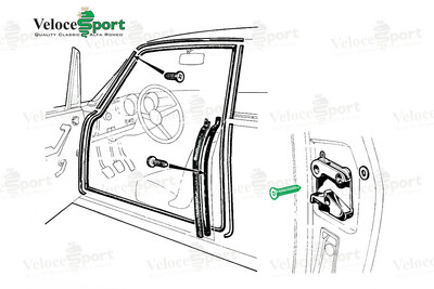 GT/Saloon Door Lock Striker Plate Fixing Bolt