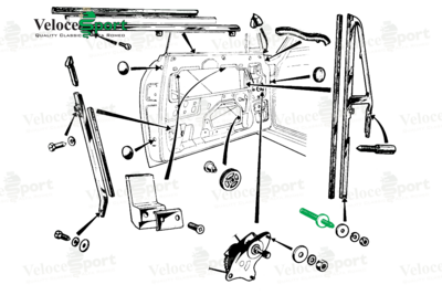 GT/GTV Quarterlight Adjusting Screw