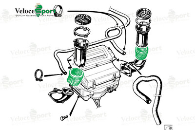 GT/GTV Dash Top Vent Hose