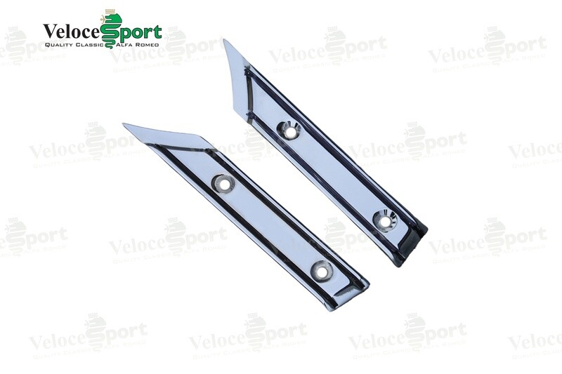 Spider Chrome Hardtop Support Piece 1970-93, Pair