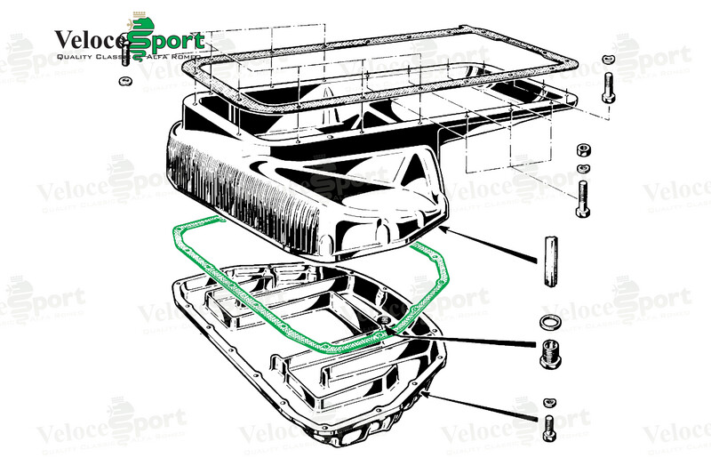 Lower Sump/ Oil Pan Gasket, Silicone Strip