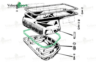 Lower Sump/ Oil Pan Gasket, Silicone Strip