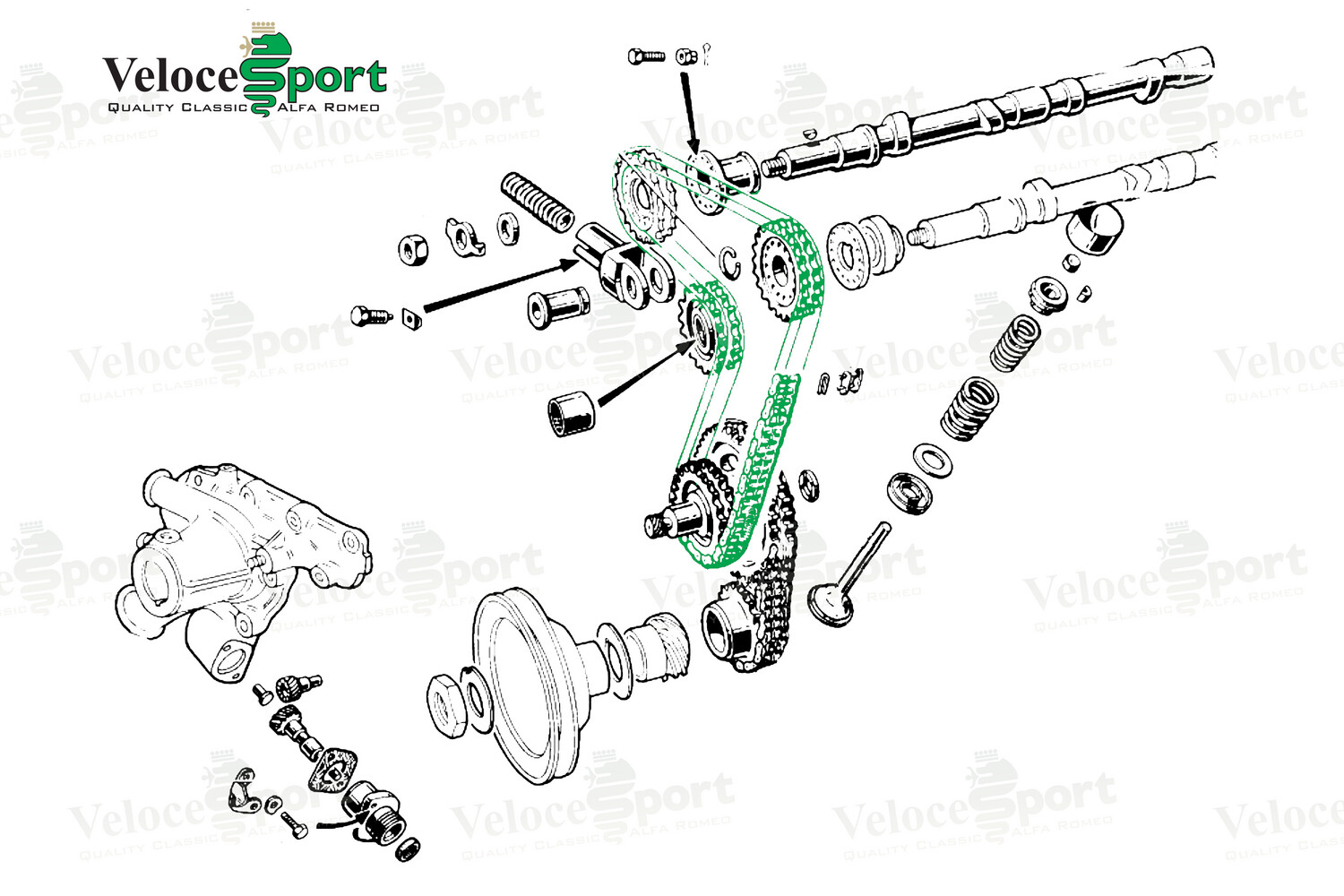 IWIS RACING 1750-2000 Engine Top Timing Chain