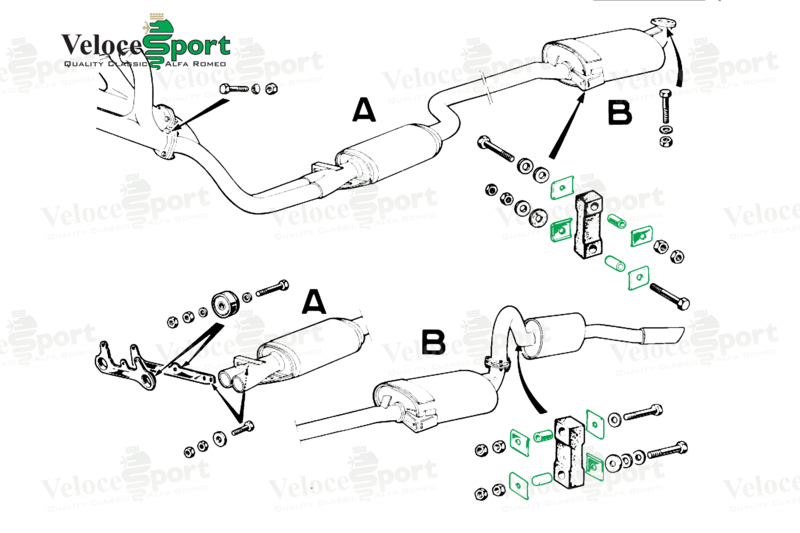 Exhaust Rubber Hanger Fitting Kit