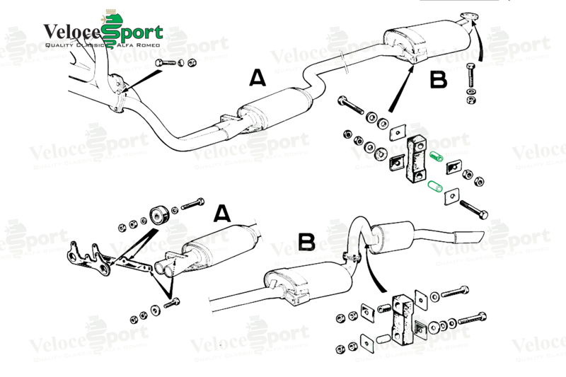 Exhaust Rubber Hanger Metal Insert