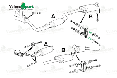 Exhaust Rubber Hanger Metal Insert