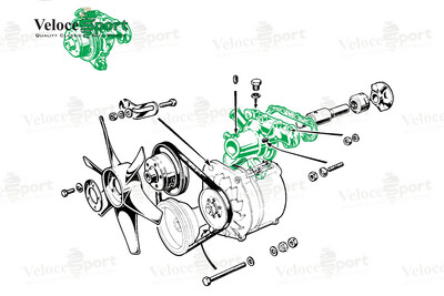 Water Pump 3 Outlet SPICA &amp; Bosch Injection