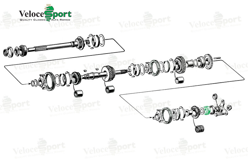 Gearbox Mainshaft Rear Bearing, Hydraulic Clutch