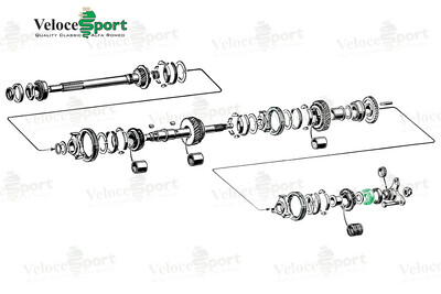 Gearbox Mainshaft Rear Bearing, Mechanical Clutch