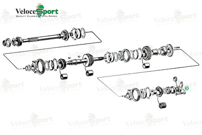 Gearbox Mainshaft/ Layshaft Rear Nut