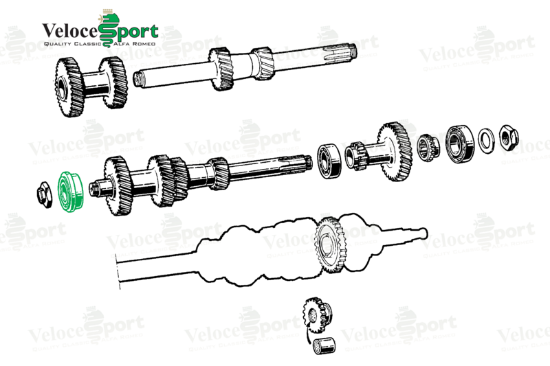 Gearbox Layshaft Front Bearing 2000