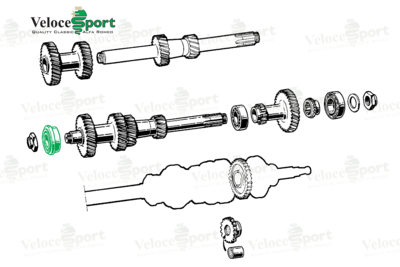 Gearbox Layshaft Front Bearing 2000