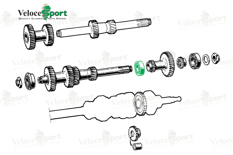 Gearbox Layshaft Middle Bearing