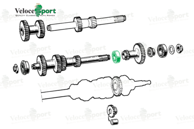 Gearbox Layshaft Middle Bearing