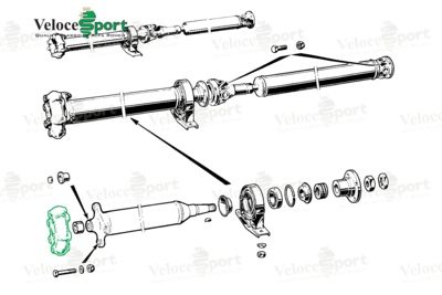 Propshaft Front Doughnut Rubber Coupling