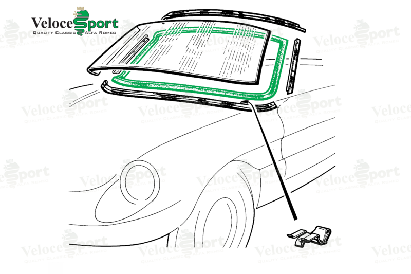 Spider Windscreen Rubber 1970-93