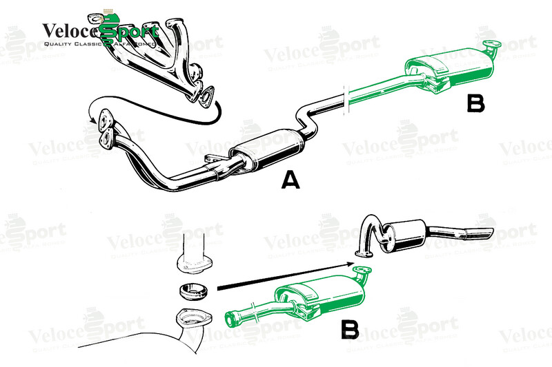 Middle Exhaust Section Spider (Carburettor Models)