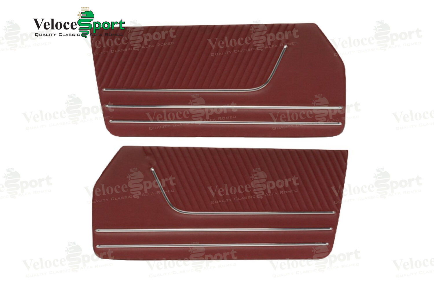 Spider Door Panels 1966-78, Burgundy Vinyl, Pair Spider Door Panels 1966-78, Burgundy Vinyl, Pair
