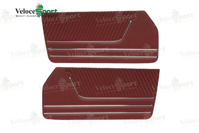 Spider Door Panels 1966-78, Burgundy Vinyl, Pair Spider Door Panels 1966-78, Burgundy Vinyl, Pair