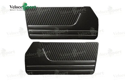 Spider Door Panels 1966-78, Black Vinyl, Pair Spider Door Panels 1966-78, Black Vinyl, Pair