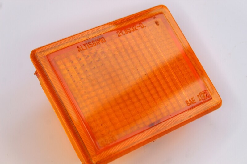 Alfetta 1.8 Saloon 1st Series/ Lamborghini Countach Altissimo Rear Indicator light Lens, New Old Stock