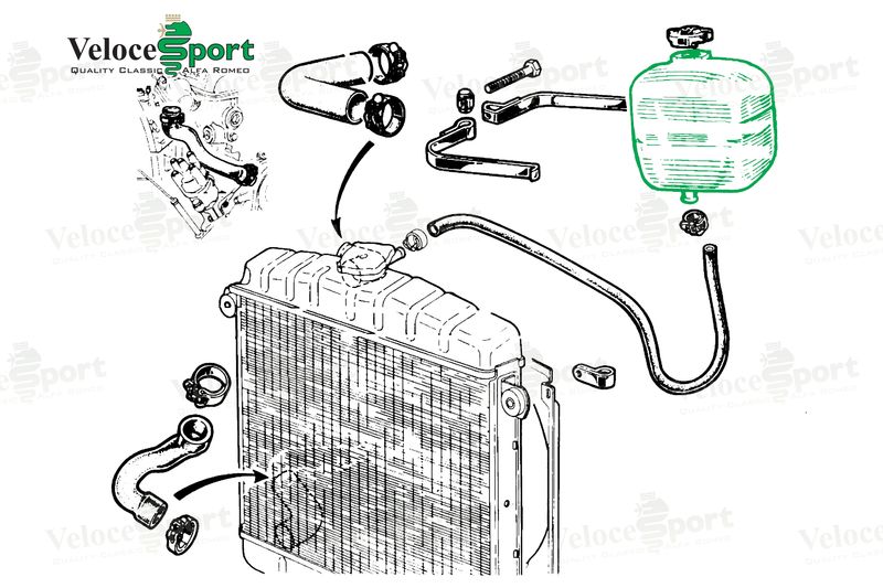 Radiator Expansion Tank 1968 Onward
