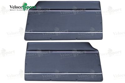 Sprint GT/GTV/GTJ/1750 MK1 Interior Door Panel, Black Vinyl, Pair