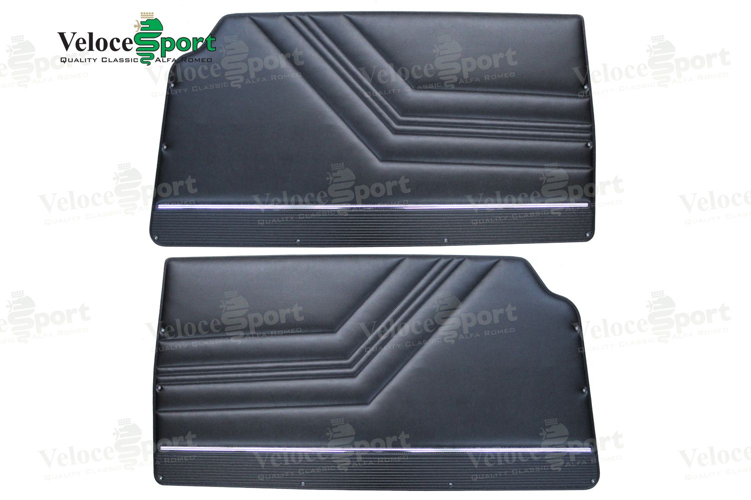 2000 GTV Interior Door Panel, Black Vinyl, Pair