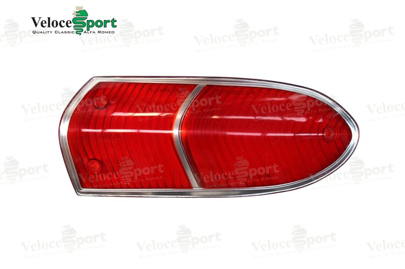 Spider Roundtail Carello Rear Light Lens, Red, Right Side