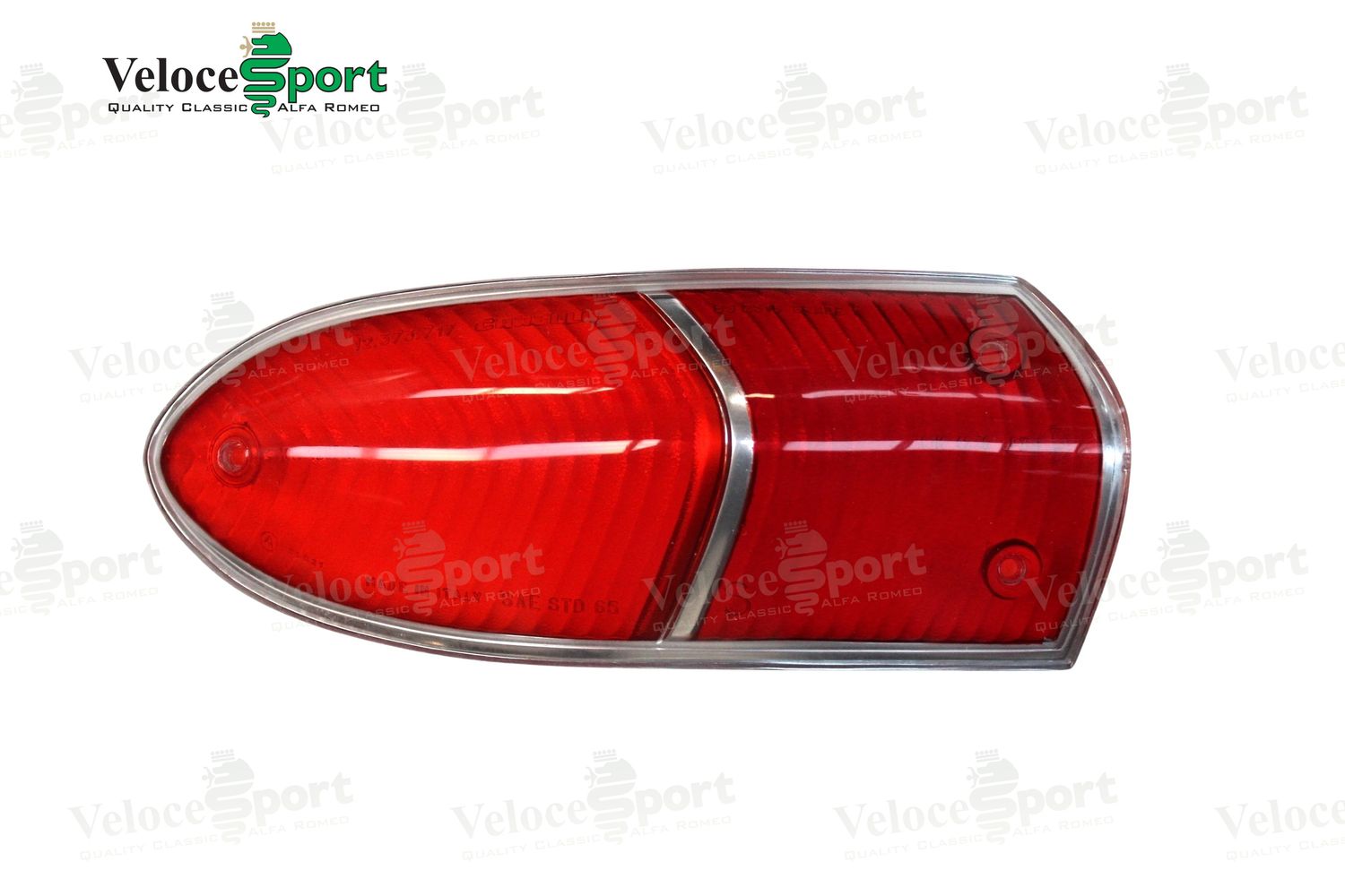 Spider Roundtail Carello Rear Light Lens, Red, Left Side