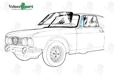 GT/GTV Clear Quarterlight Glass