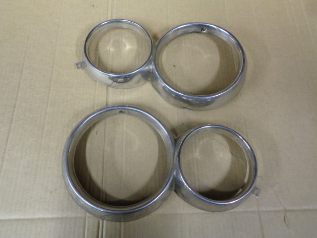 Giulia Super Pair Of Stainless Steel Headlight Rings