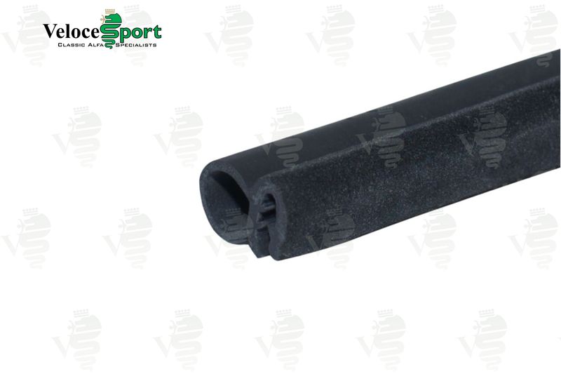 Spider Main Door Rubber Seal, Velour Edge, 1970-93