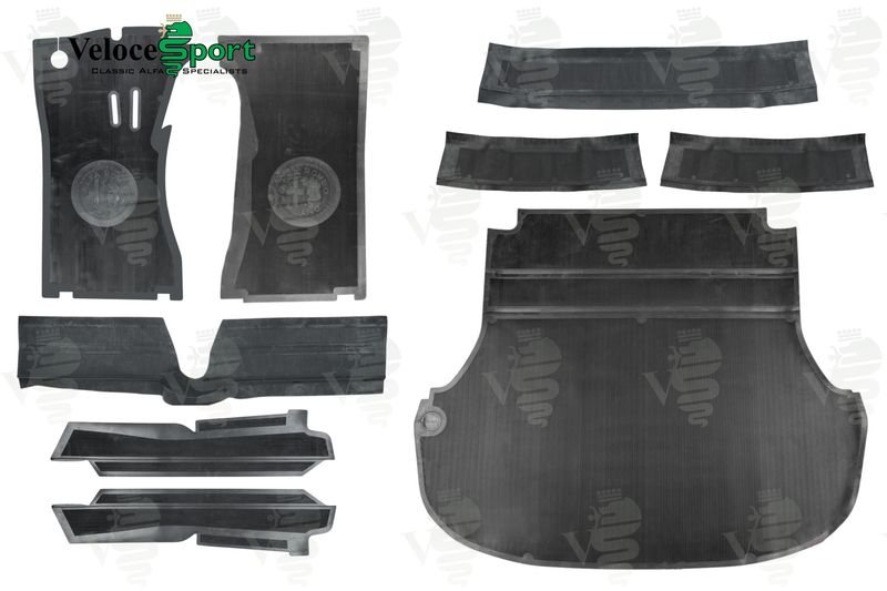 Spider Roundtail Complete Rubber Mat Set, LHD