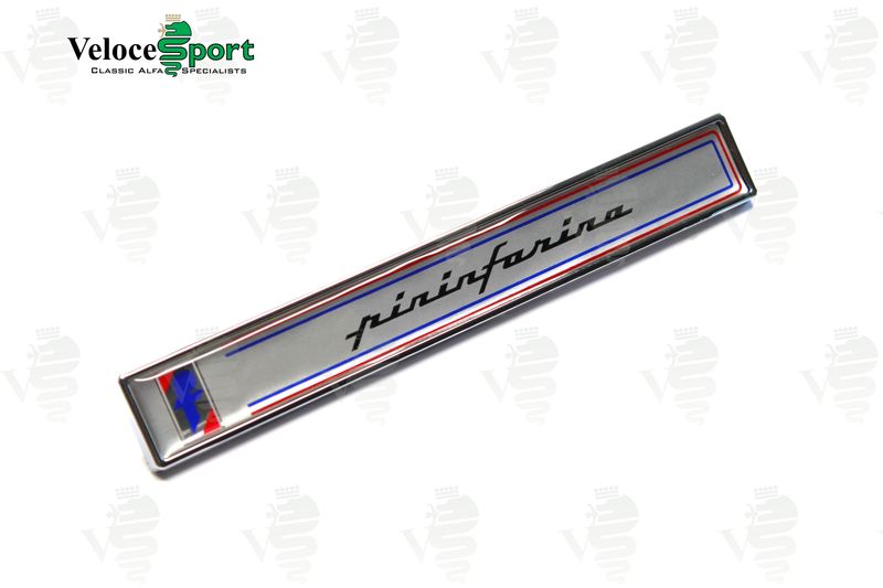 Spider Pininfarina Long Script Badge