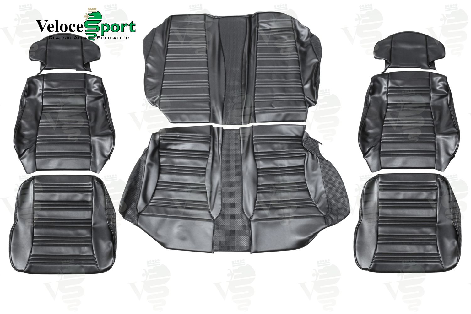 1750 GTV MK2 Seat Cover Set, Black Vinyl 1750 GTV MK2 Seat Cover Set, Black Vinyl