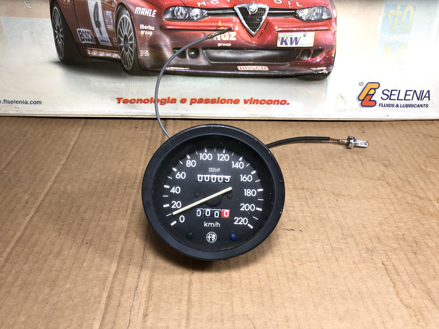 1750 Berlina Speedometer Km/h, New Old Stock