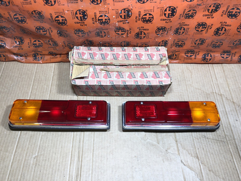 Giulia Saloon Pair Of Rear Light Units Complete, New Old Stock