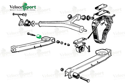 Rear Trailing Arm Rear Bush - Heavy Duty
