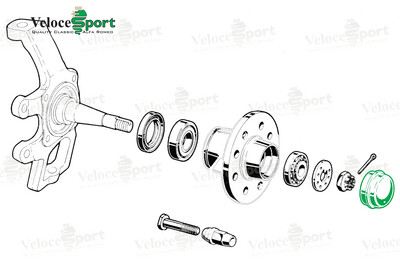 Front Wheel Bearing Grease Cap