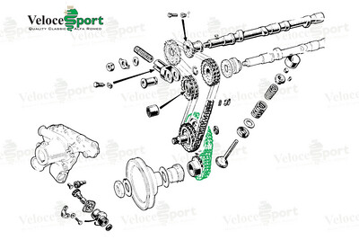 1300-2000 Engine Bottom Timing Chain