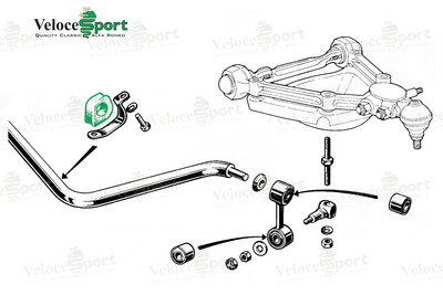 SuperFlex 27mm Front Anti Roll Bar Bushes
