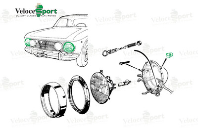 Headlight Bowl/ Frame Fastening Clip